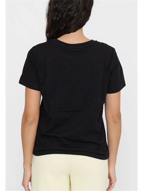 T-shirt con logo Oval T di strass TWINSET | TT2040/00006
